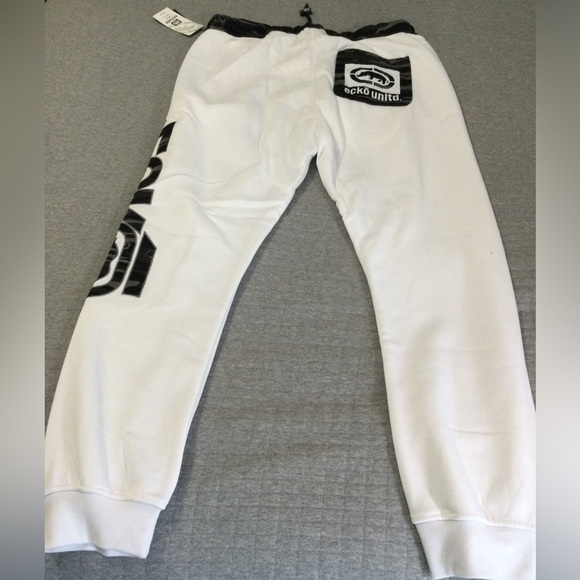 Ecko Unlimited White w/ Gray/Black Camo Sweatpants Size XL EO31G578B - Picture 8 of 9